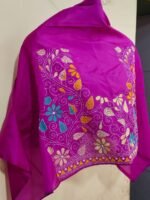 Silk Kantha Stitch Blouse Piece (Purple) - Image 2