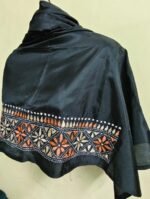 Silk Kantha Stitch Blouse Piece (black ) - Image 4