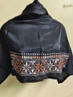 Silk Kantha Stitch Blouse Piece (black )