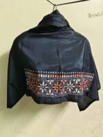 Silk Kantha Stitch Blouse Piece (black ) - Image 2