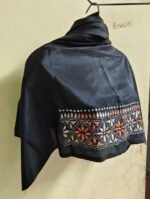 Silk Kantha Stitch Blouse Piece (black ) - Image 3