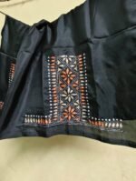 Silk Kantha Stitch Blouse Piece (black ) - Image 5