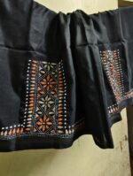 Silk Kantha Stitch Blouse Piece (black ) - Image 6