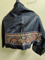 Silk Kantha Stitch Blouse Piece (black colour)