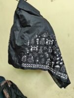 Silk Kantha Stitch Blouse Piece For Women  (Black) - Image 5