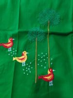 Embroidered Blouse Piece – Bird and Tree Crafts