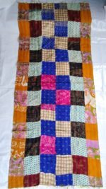 Multicolour - Patchwork Kantha Silk Stole