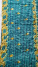 Kantha Stitch Patchwork Silk Dupatta Multicolour - Image 4