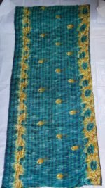Kantha Stitch Patchwork Silk Dupatta Multicolour - Image 6