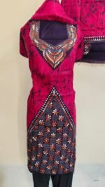 Pure Cotton Kantha Stitch Batik Salwar Suit Piece