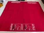 fabric print blouse material – Floral Motif Red