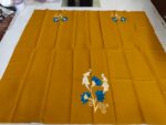 fabric print blouse material – Floral Motif (Yellow)
