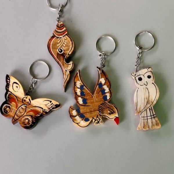 Handmade Wooden Key Rings — Unique Crafted