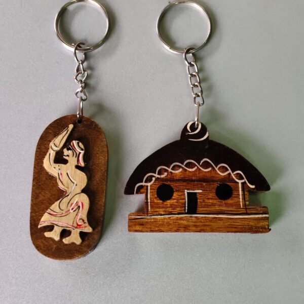 Handmade Wooden Keychain — Unique Crafted