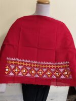 Cotton Gujarati Kantha Blouse Material Red