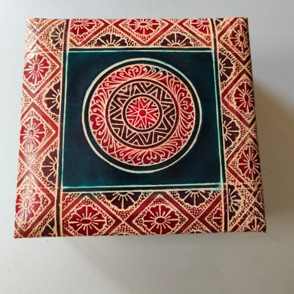 Handmade Leather Jewelry Box for women and girls