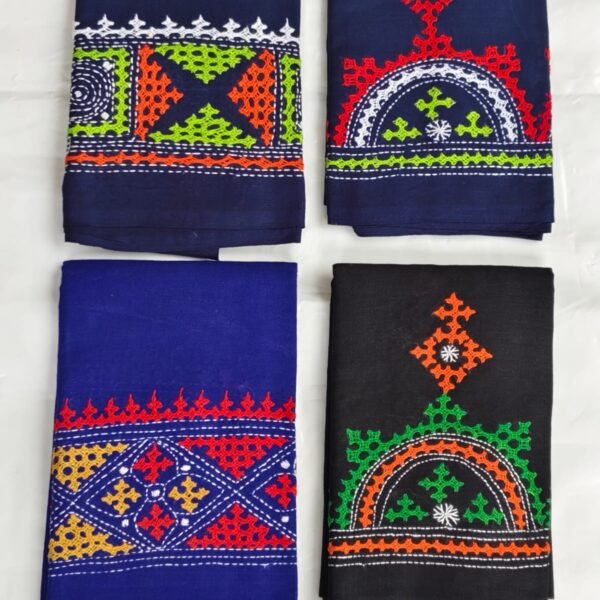 Gujarati Kantha Blouse Material Wholesale