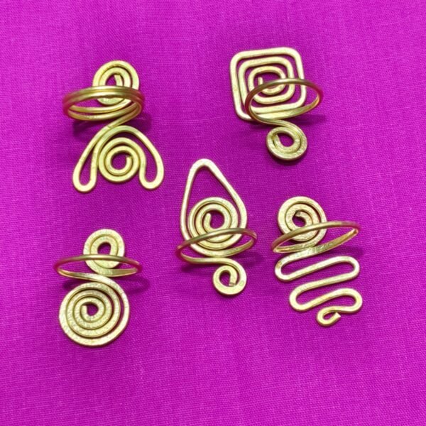 Handicraft Brass Finger Ring wholesale (5 Pieces)