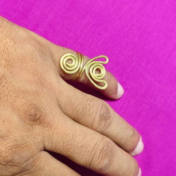 Handicraft Brass Finger Ring For Women and Girls
