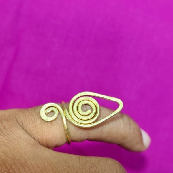 Handicraft Brass Finger Ring For Girls