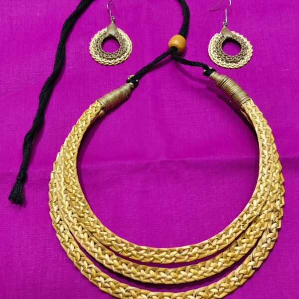 Organic Grass Neck Necklace Set For Women and Girls