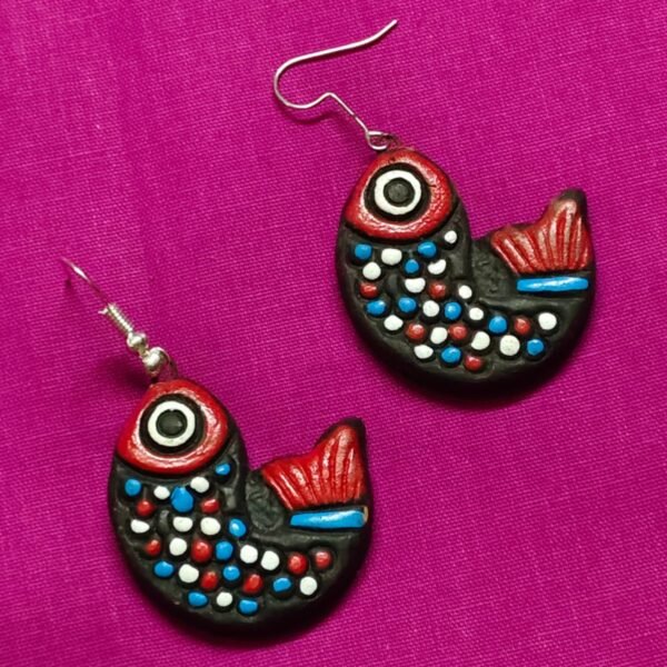 Terracotta Earrings Set For Girls Flower design