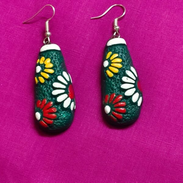 Terracotta Earrings Set For Girls Flower design