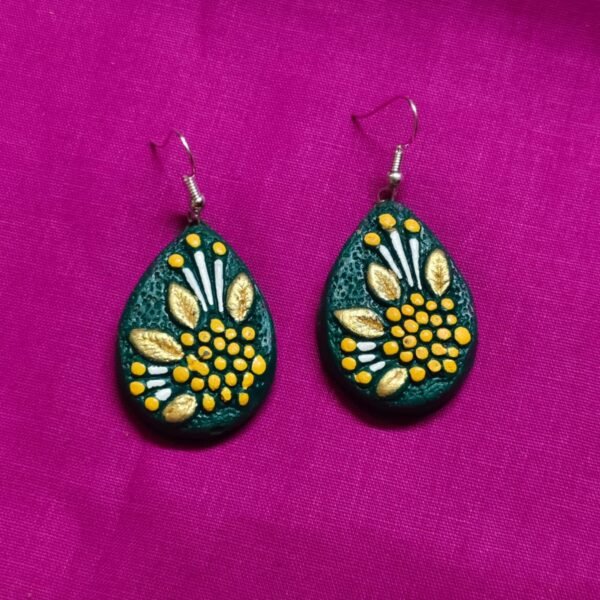 Terracotta Earrings Set For Girls Flower design