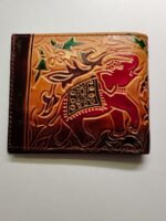 Handcrafted Leather Wallet – Design Elephant - Image 5