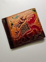 Handcrafted Leather Wallet – Design Elephant - Image 4