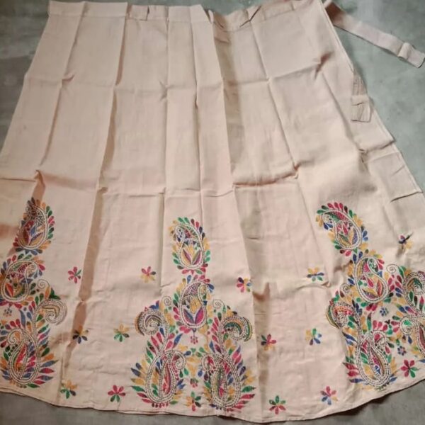 Kantha Stitch Wrapper Skirt