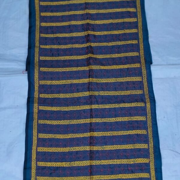 Hand Work Silk Kantha Stitch Stole