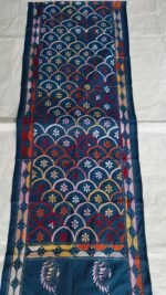 Silk Kantha Stitch Stole – Floral