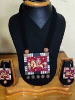 Terracotta Necklace Set for Women (Sticker Theme Horse design) - Image 2