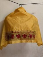 Handmade Yellow Silk Kantha Blouse Material
