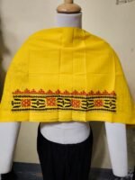 Kantha Stitch Gujrati Women Blouse Piece yellow