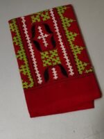 Gujarati Kantha Blouse Material Red - Image 3