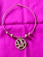 Handcrafted Dokra Bird Pendant Necklace | Tribal Brass Jewellery - Image 2