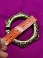 Handcrafted Tribal Dokra Brass Bracelet – Vintage Ethnic Design - Image 3