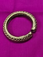 Handcrafted Dokra Brass Bracelet – Vintage Ethnic Design - Image 2
