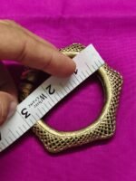 Handcrafted Tribal Dokra Bracelet – Vintage Ethnic Design - Image 5