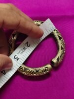 Handcrafted Tribal Dokra Brass Bracelet – Vintage Ethnic - Image 5