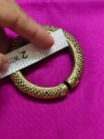 Tribal Dokra Brass Bracelet – Vintage Ethnic Design - Image 5