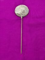 Handcrafted Dokra Brass Hair Pin – Round Design