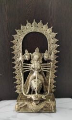Handcrafted Dokra Brass Durga Idol – Tribal Art Sculpture