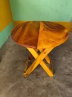 Handicraft Wooden Foldable Table for Living Room - Image 9