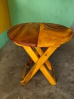 Handicraft Wooden Foldable Table for Living Room - Image 2