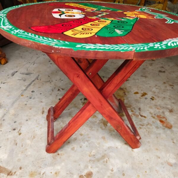 Handicraft Wooden Foldable Table for Living Room Perfect