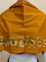 Premium Cotton Kantha Stitch Blouse Material Yellow Brown Mix Color