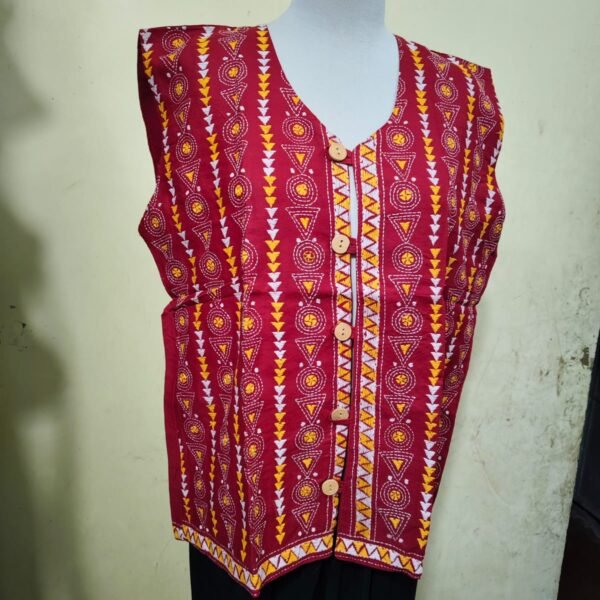 Handcrafted Kantha Stitch Jacket For Women and Men